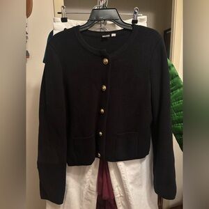 GAP Button Down Black Sweater